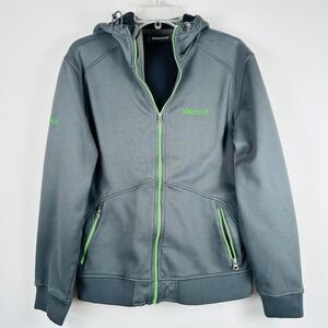 Marmot Mens Gray Full Zip Fleece‎ Lined Hoodie Jacket Unisex S Athletic Outdoor